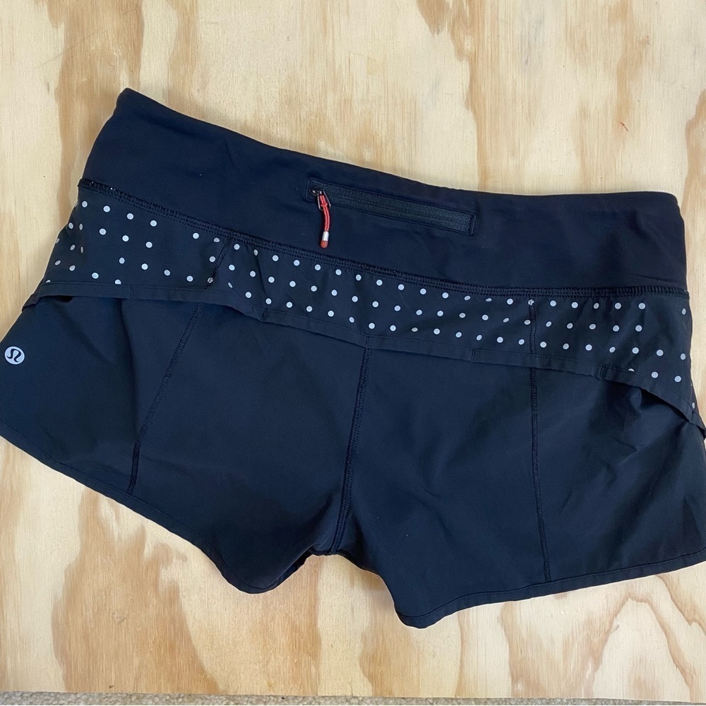 Lululemon Speed Short Black Reflective Dots